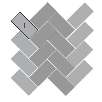 Плитка тротуарная ArtStein Прямоугольник серый,1.П8 100*200*80мм