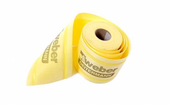 Гидроизоляционная лента weber.tec 828 DB 150, желтый, 10 м